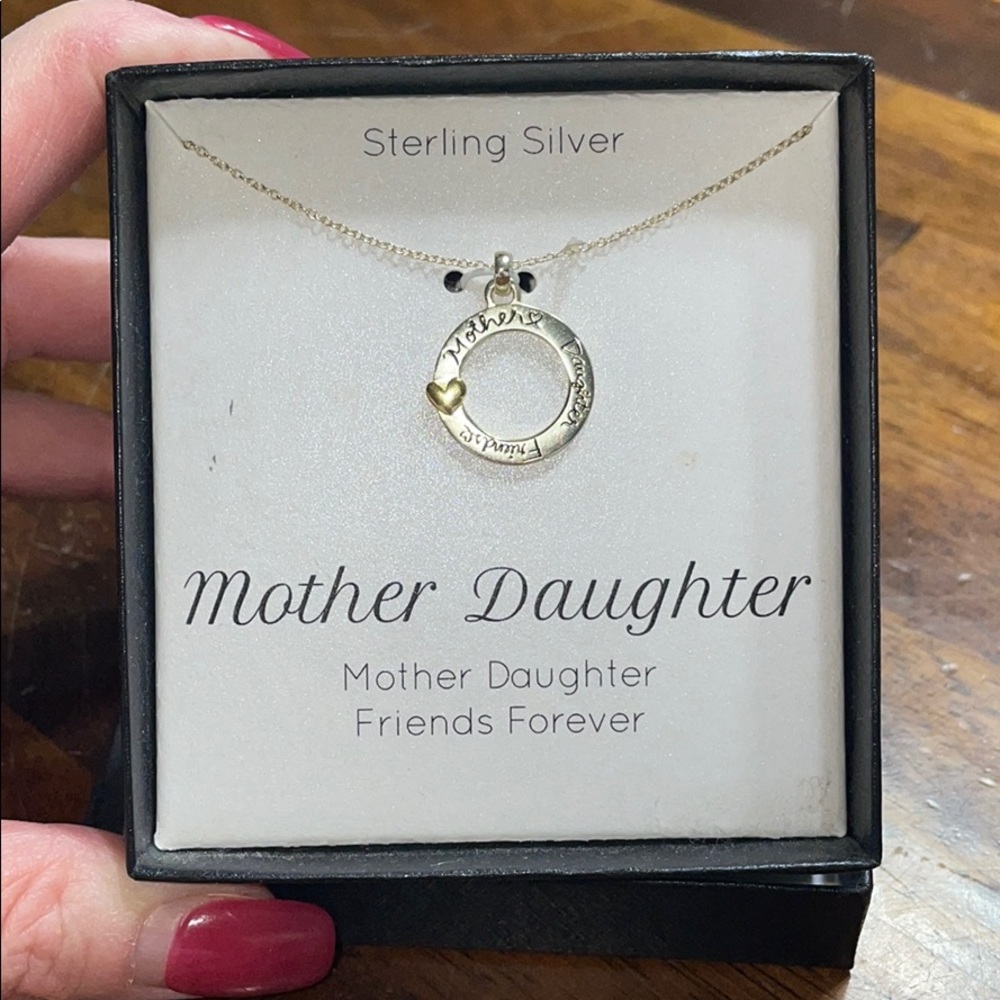 Sterling Silver Mother Daughter necklace